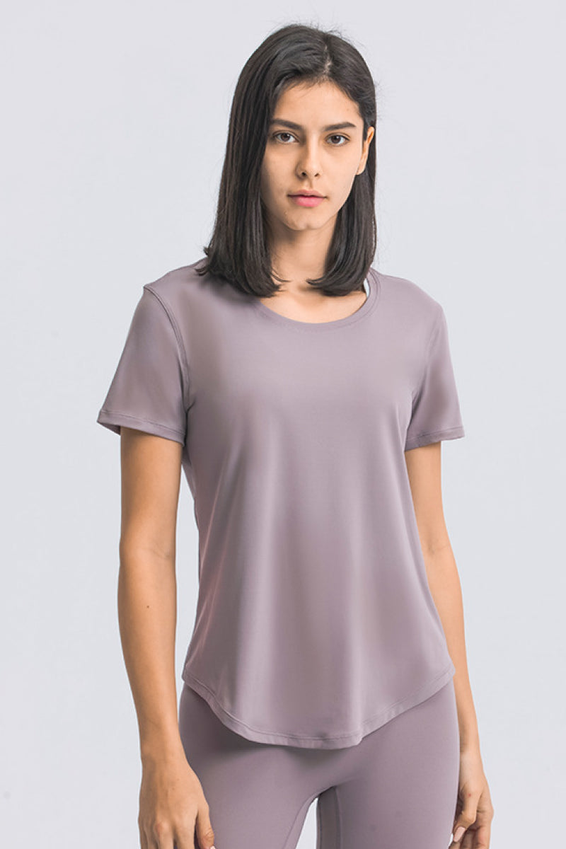 Breathable Short Sleeve Sports Tee