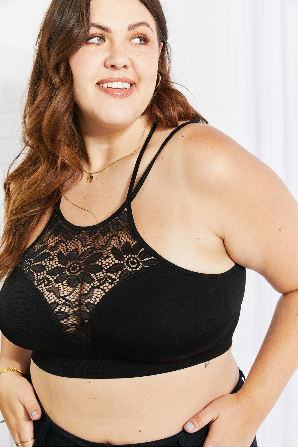 Romantic Night Full Size Lace Cutout Bralette