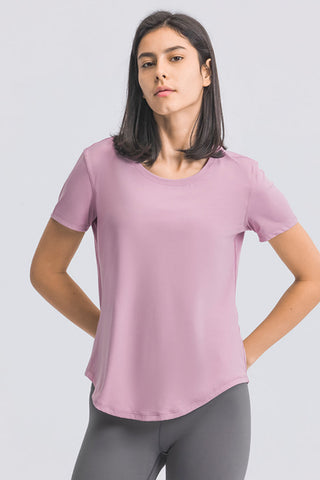 Breathable Short Sleeve Sports Tee