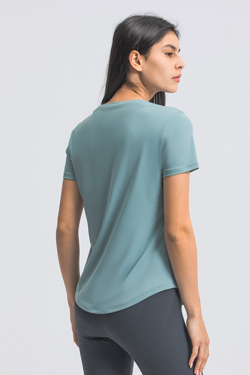 Breathable Short Sleeve Sports Tee