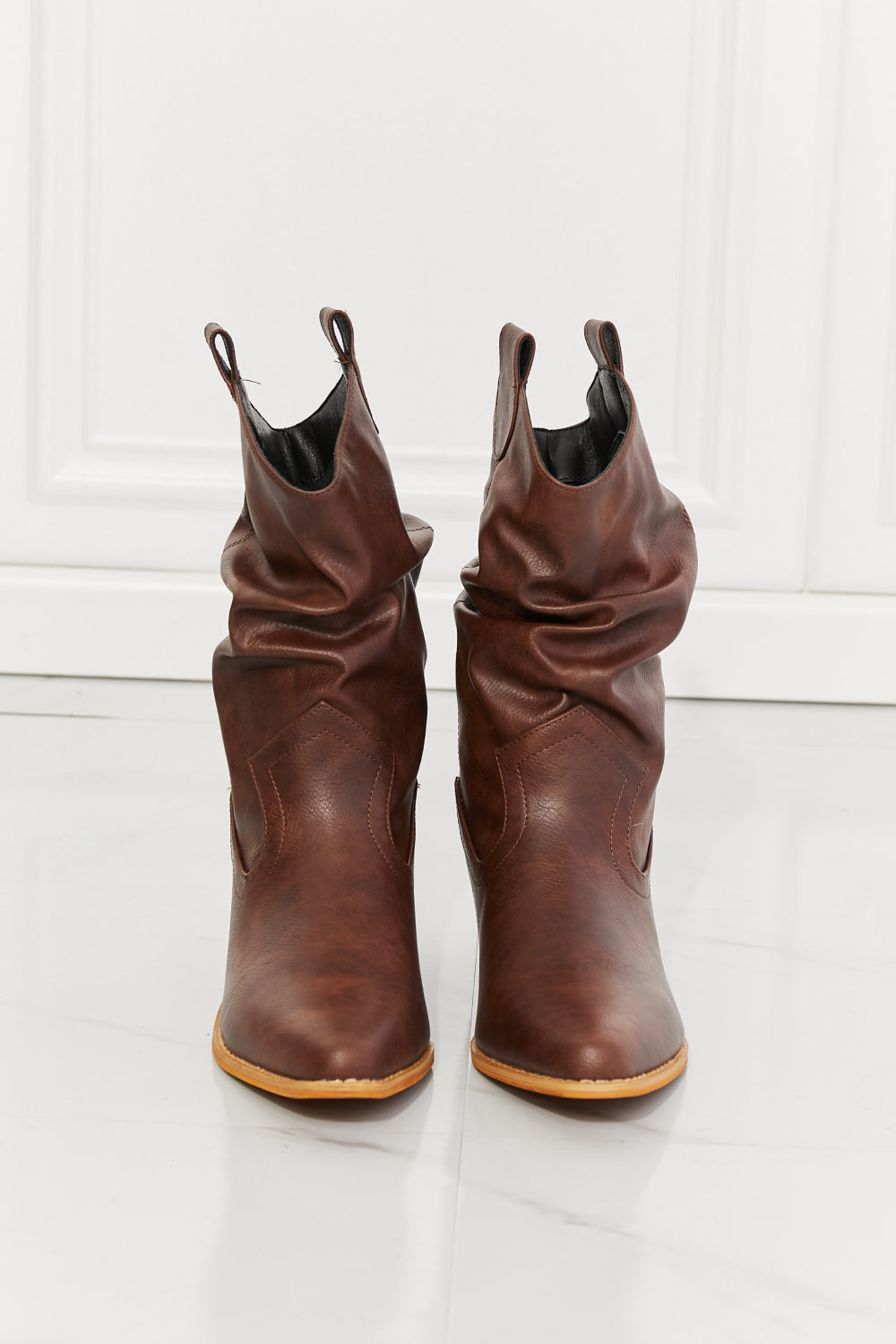 Better in Texas – Scrunch-Cowboystiefel in Braun