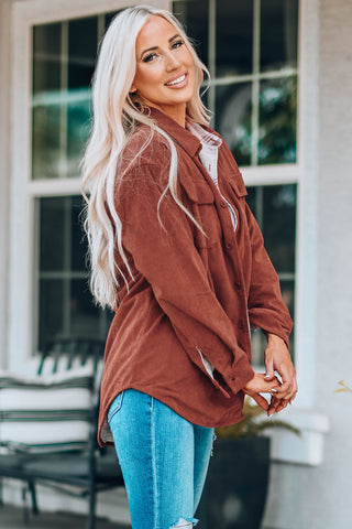 Plaid Corduroy Reversible Jacket
