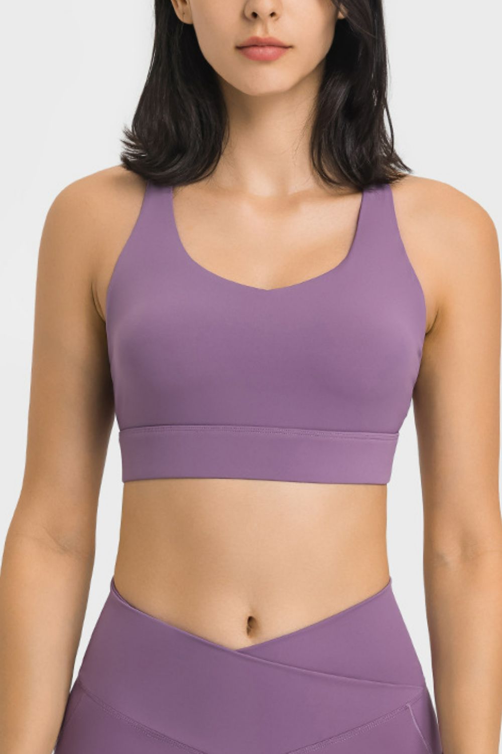 Soutien-gorge de sport respirant à dos croisé