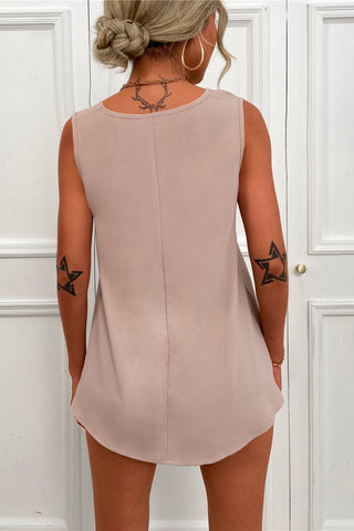 V-Neck Sleeveless Top