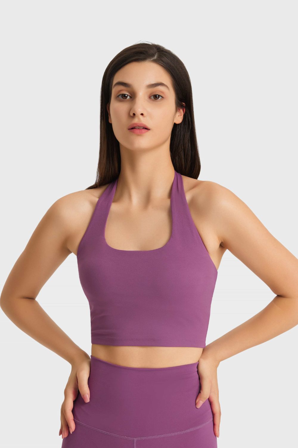 Soutien-gorge de sport respirant à col licou