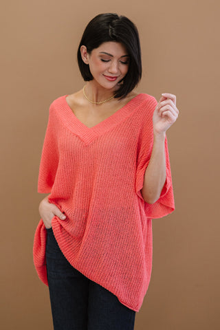 Lips Are Sealed Full Size Run Openwork Short-Sleeve Sweater