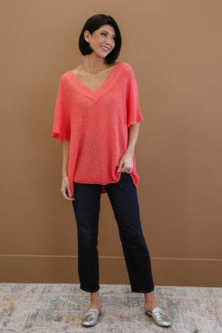Lips Are Sealed Full Size Run Openwork Short-Sleeve Sweater