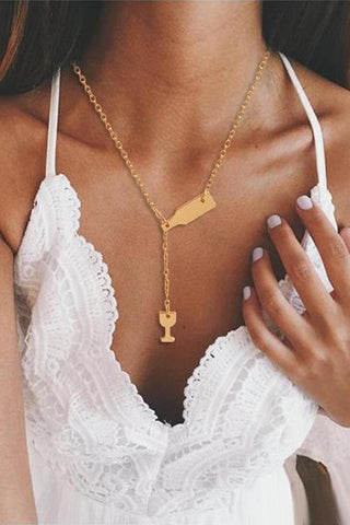 Weinflaschen-Halskette