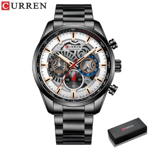 Full Steel Chronograph Watch (Dial 4.5cm)