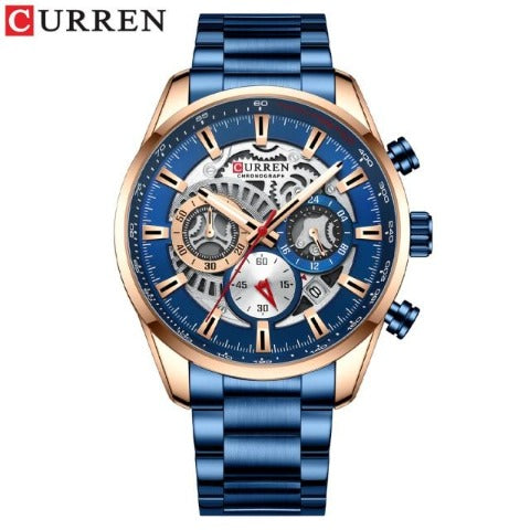 Full Steel Chronograph Watch (Dial 4.5cm)