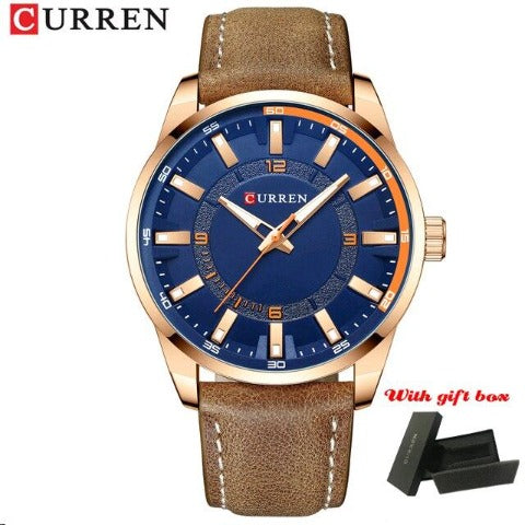 Sports Leather Watch (Dial 4.7cm)