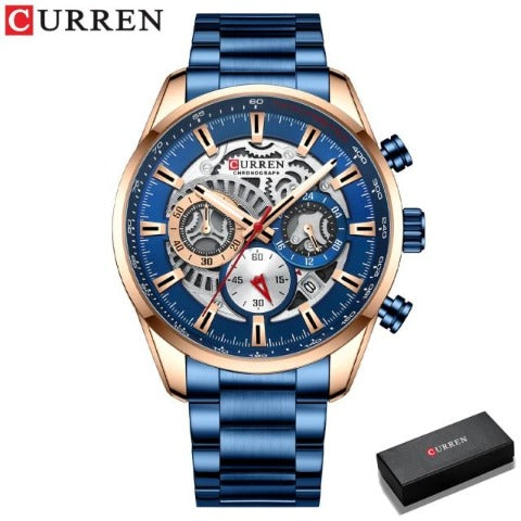Full Steel Chronograph Watch (Dial 4.5cm)