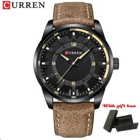 Sports Leather Watch (Dial 4.7cm)
