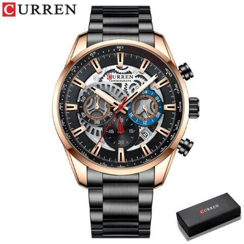 Full Steel Chronograph Watch (Dial 4.5cm)