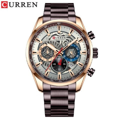 Full Steel Chronograph Watch (Dial 4.5cm)