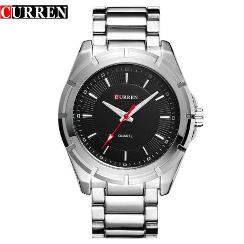 Montre à grand cadran en acier inoxydable (cadran 4,4 cm)