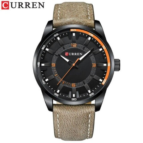 Sports Leather Watch (Dial 4.7cm)