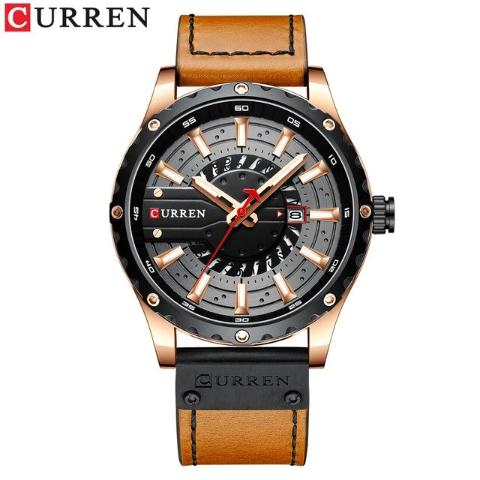 Waterproof Leather Band Watch (Dial 4.8cm)